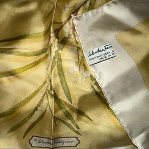 Salvatore Ferragamo Italian Silk Scarf